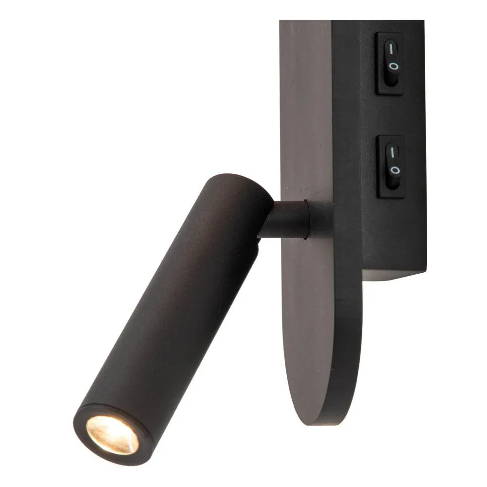 Netlighting Lucide KELLY Bedside lamp LED 1x35W 3000K Black 5