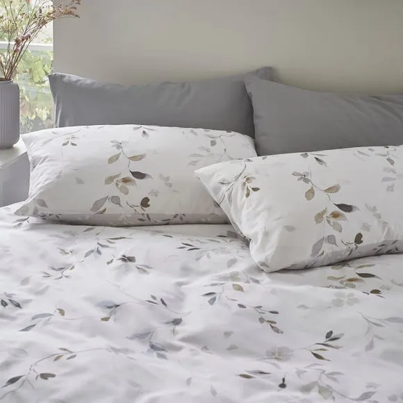 Moonlight Floral 144 Thread Count Reversible Duvet Cover & Pillowcase Set 4