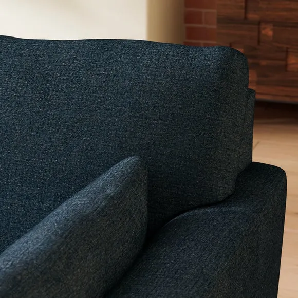 Aspen Textured Faux Linen Snuggle Chair 3