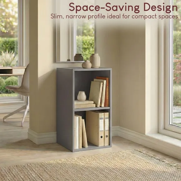 Return - Oxford 2 Tier Cube Bookcase 4