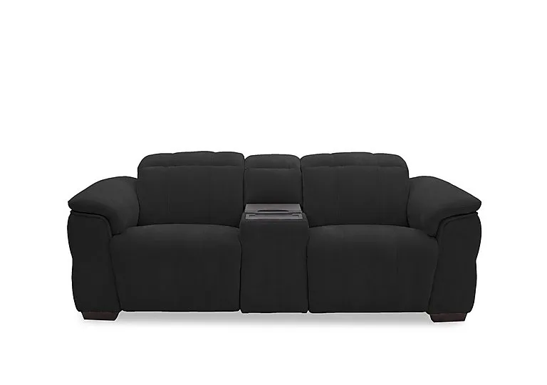 Inca Fabric 3 Seater Power Recliner Sofa with Power Headrests and Fridge Console - Manhattan Indigo
