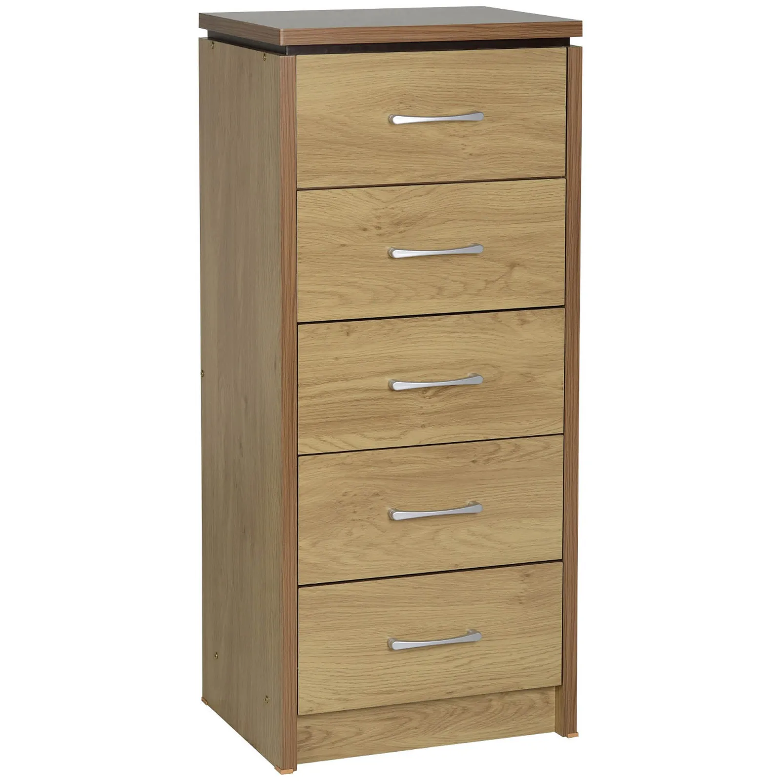 Charles Narrow 5 Drawer Chest Natural