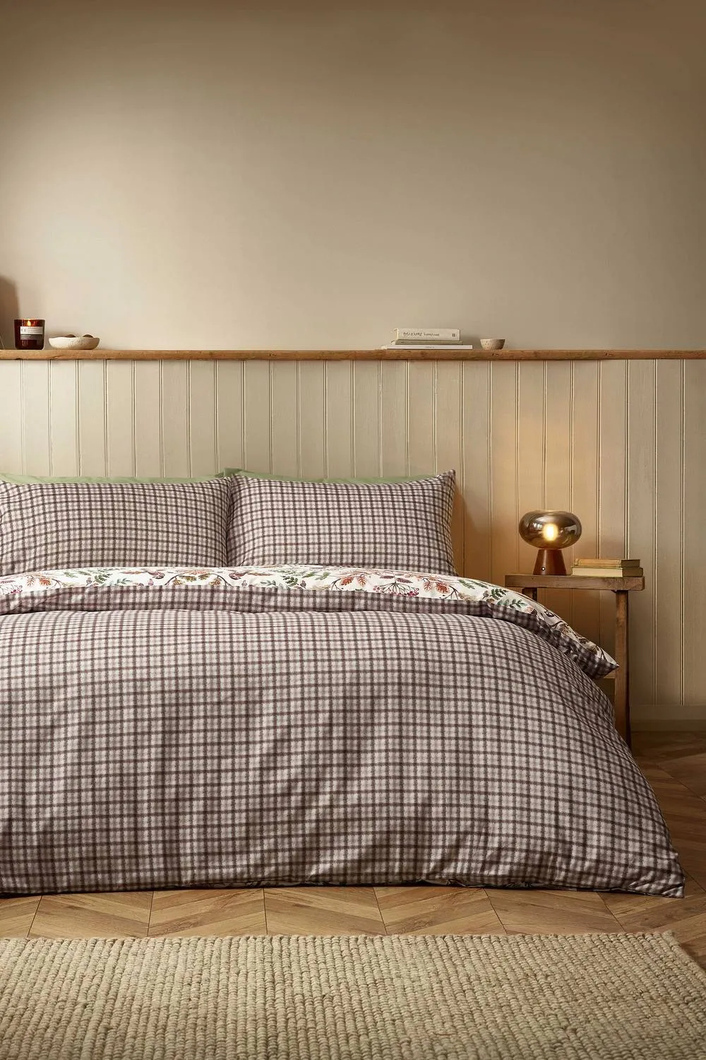 Catherine Lansfield Woodland Stag So Soft Reversible Duvet Cover Set in Cream 2