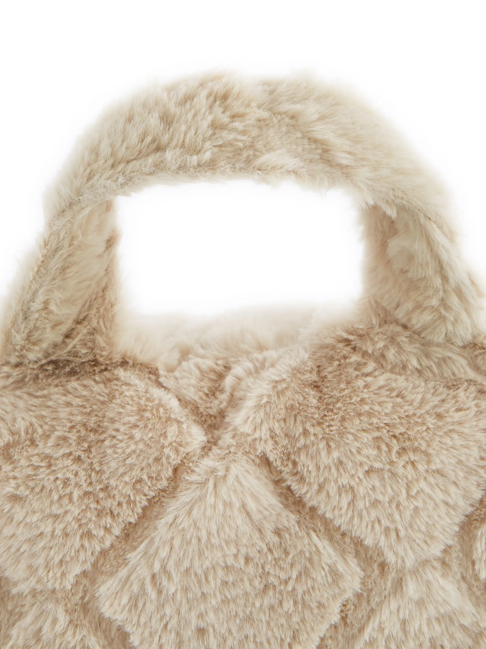 Catherine Lansfield 'Cosy Diamond' Cushion in Natural 3