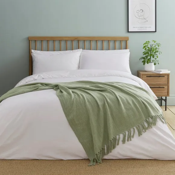 Westcott Slub Cotton Throw Blanket 3