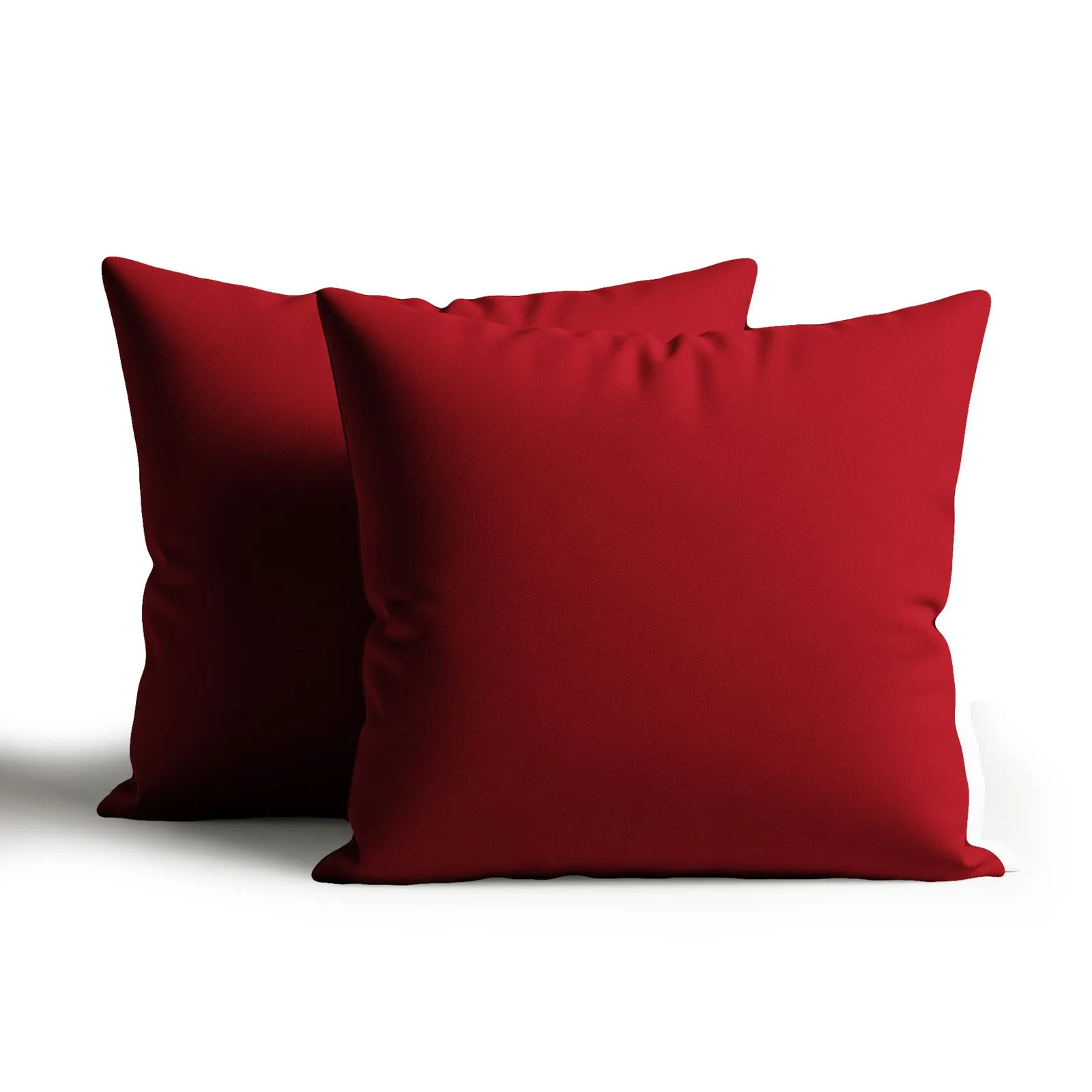 Snug City Waterproof Outdoor Garden Patio Cushion Cover & Inner Square Pack Of 2 in Red