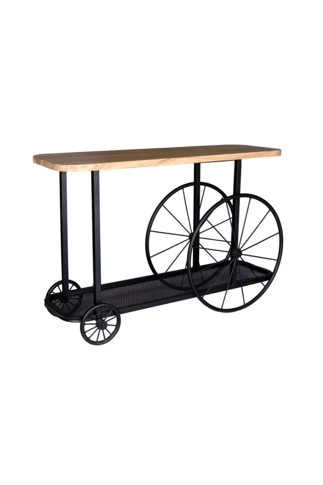 IH Design Lilah Industrial Creative Console / Hall Table in Brown 2