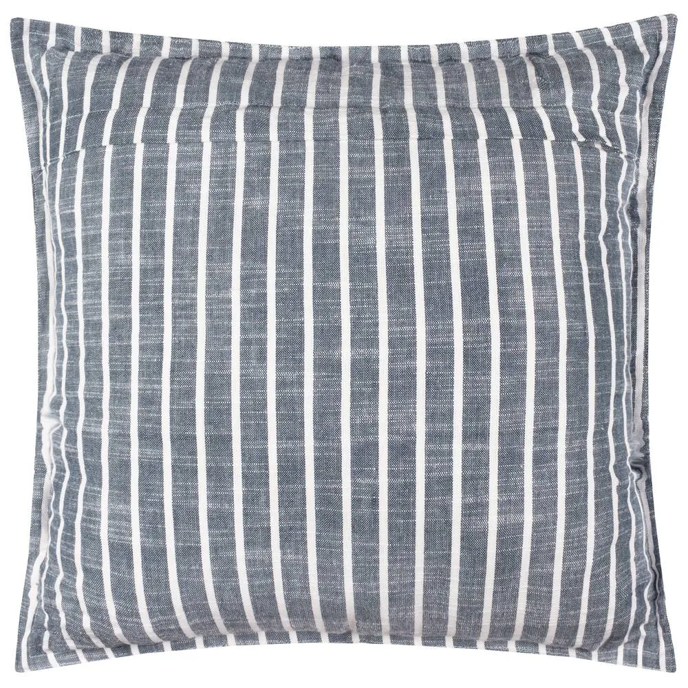 Yard Hessle Stripe 100% Cotton Outdoor Cushion in Navy 3