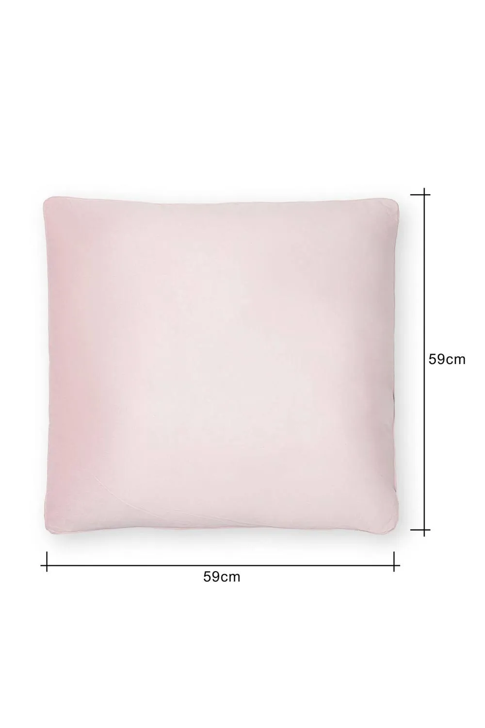 BHS Large Velour Piped Cushion in Pink 3