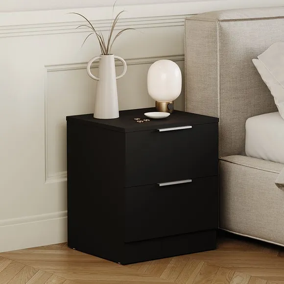 Hayes 2 Drawer Bedside Table 1