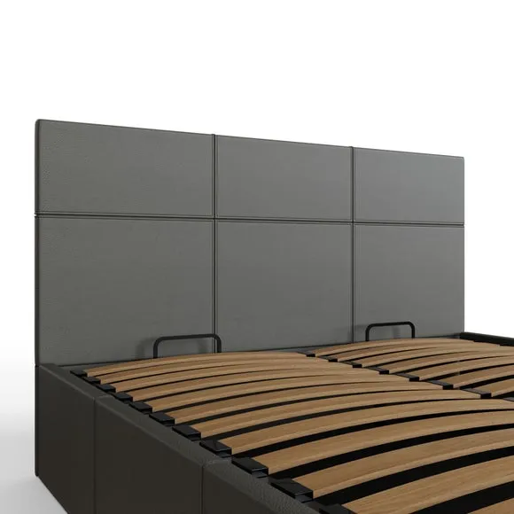 Side Lift Ottoman Bed, Faux Leather 5