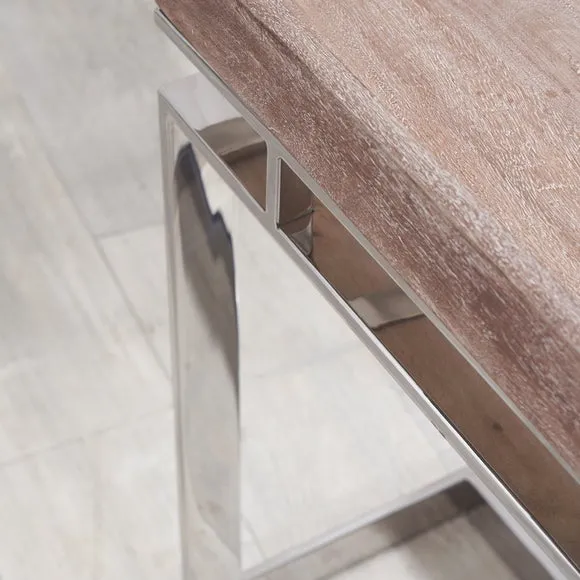 Evelyn Natural Antique Side Table, Mango Wood 4