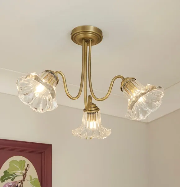 Sophia Floral 3 Light Ceiling Light