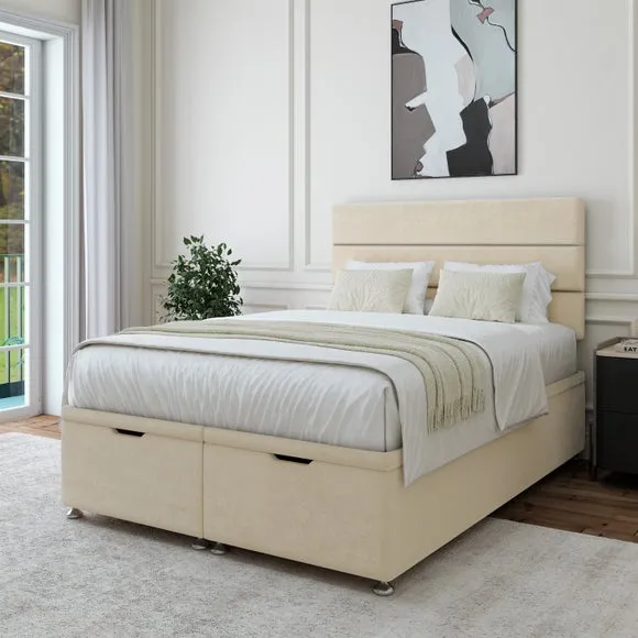 Plush Chenille End of Bed Ottoman Base