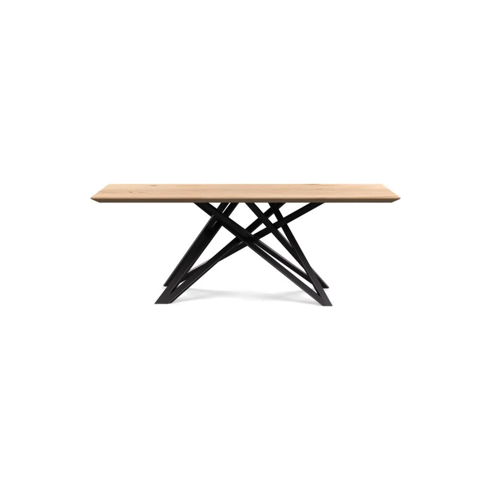 Heal's Vienna Dining Table 200x100cm Blonde Oiled Oak Chamfered Edge Filled 1