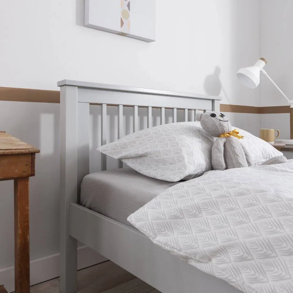 Nöa and Nani Hampshire Single Bed Frame with Spacesaver Pull-Out Trundle in Grey 3