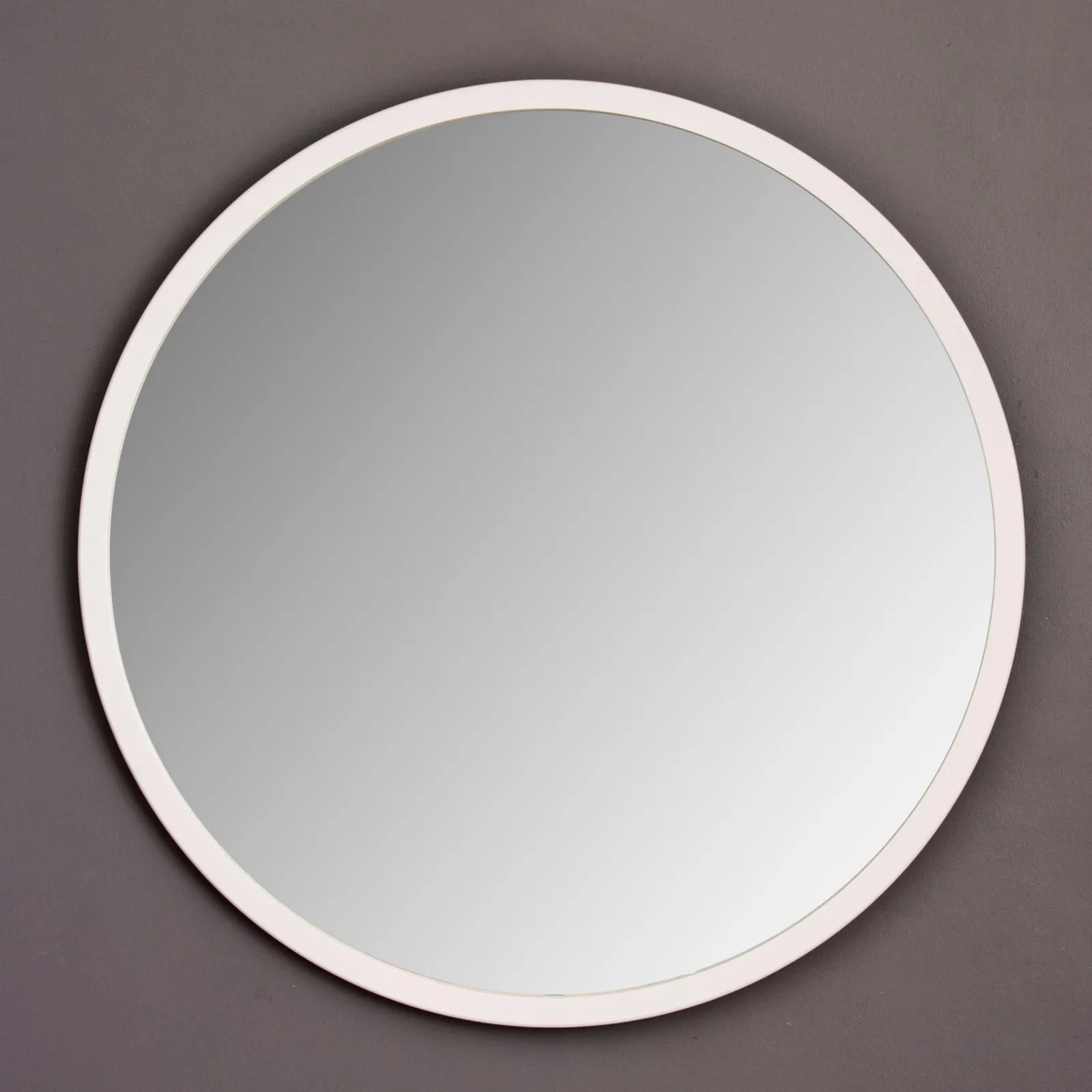 Yearn Mirrors Round Wall Mirror White 90cm 3