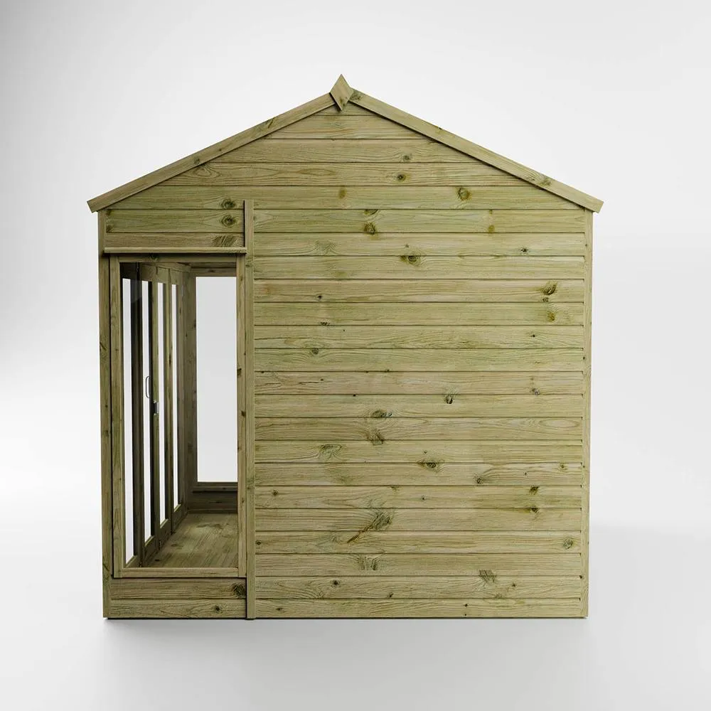 Mercia 8 x 8 Feet Vermont Summerhouse - L248.9 x W241.4 x H260.4 cm - Brown 5