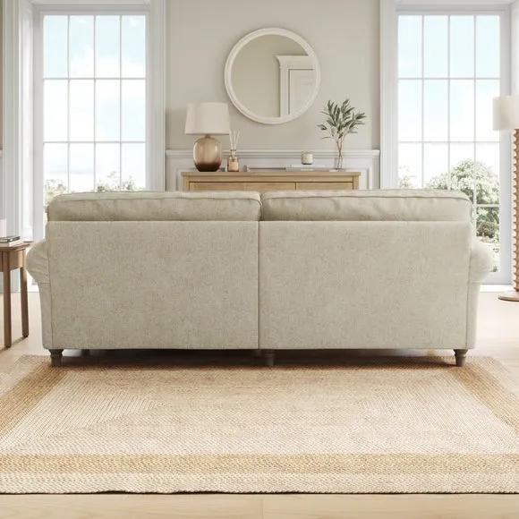 Flori Soft Chenille Corner Chaise Sofa 3
