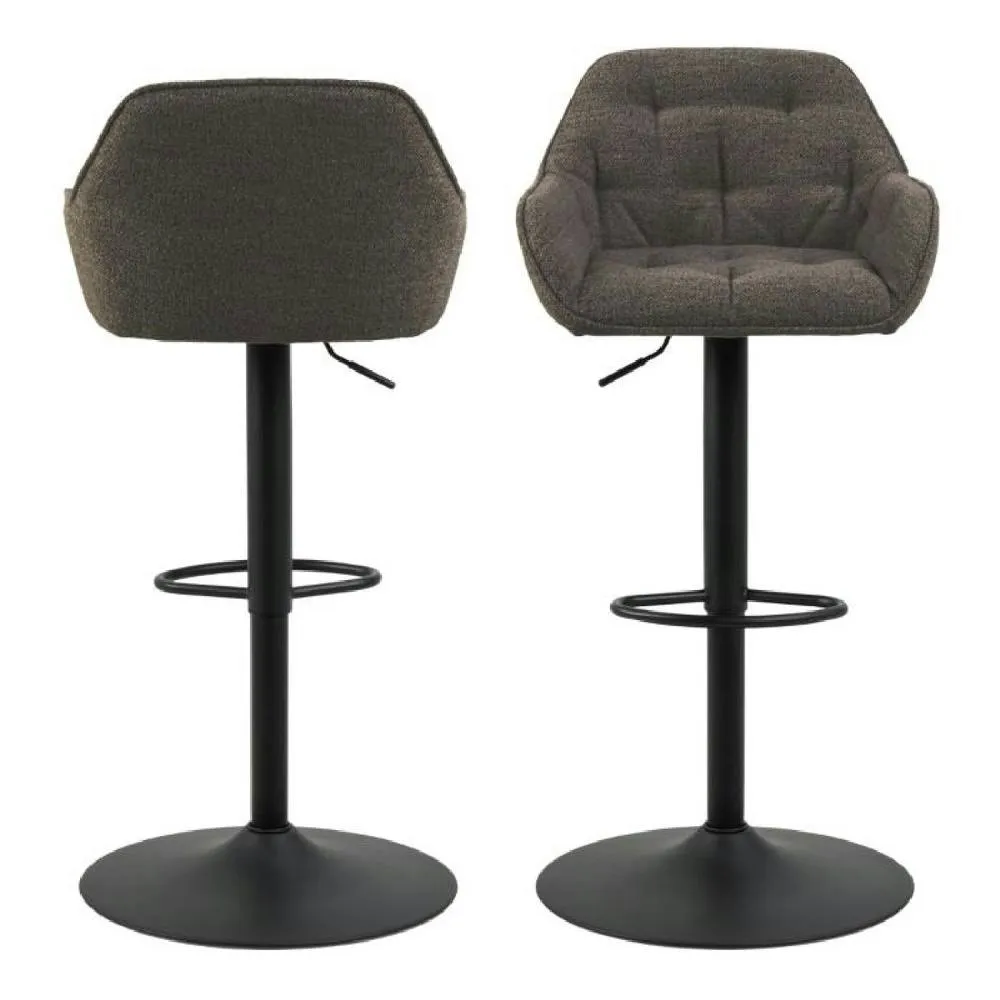 netfurniture Chelsea Swivel Bar Stool in Taupe Set of 2 4