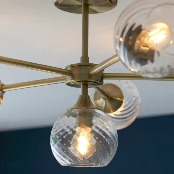 Vogue Asher 6 Light Semi Flush Ceiling Light 2