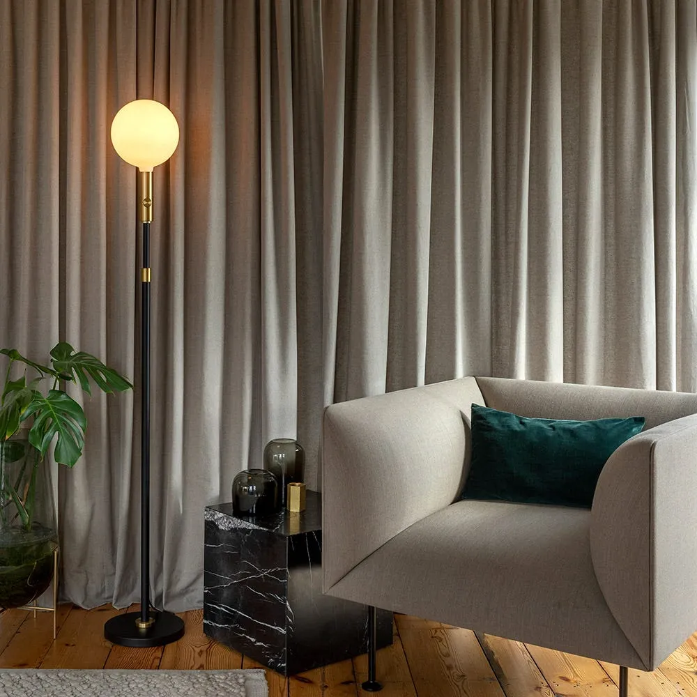 Tala Poise Adjustable Floor Lamp Graphite and Sphere V Bulb 4