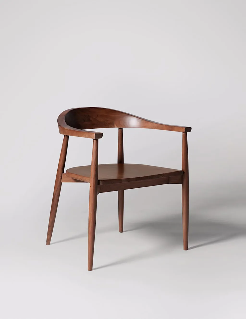 Swoon Olsen Acacia Wood Dining Chair Dark Brown