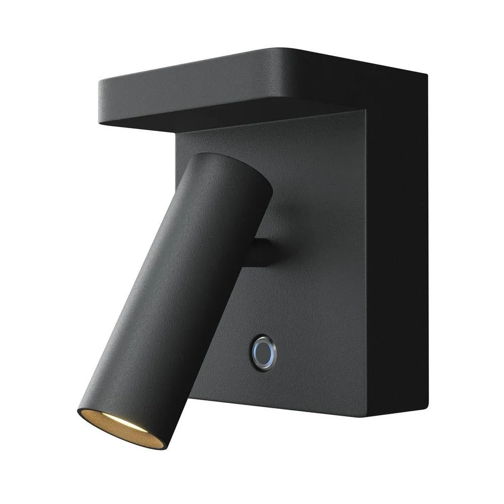Netlighting Aron Reading Wall Light Dimmable Black 2700K 400lm