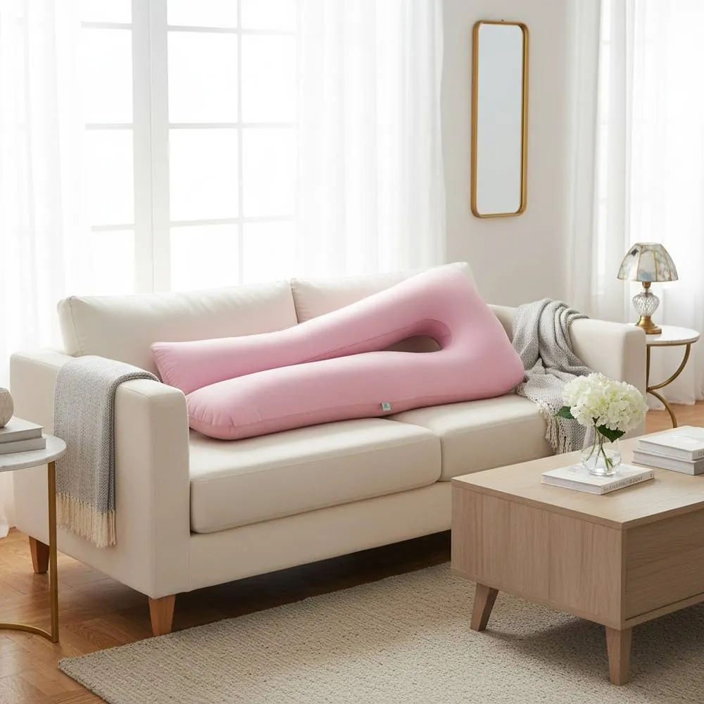 GAVENO CAVAILIA U Shaped Full Body Pillow in Pink 3