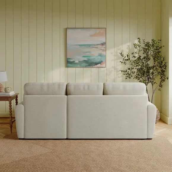 Milton Textured Chenille Corner Chaise Sofa 2