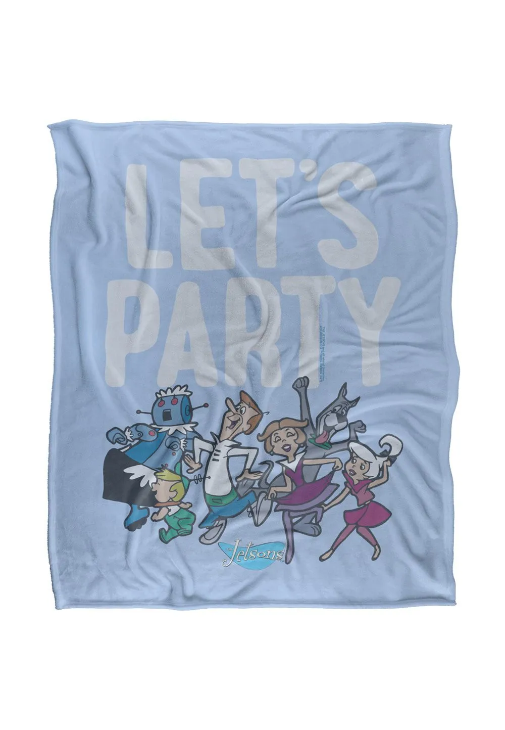 Warner Brothers Jetsons Officially Licensed Silky Touch Super Soft Throw Blanket 152 x 127 cm in White