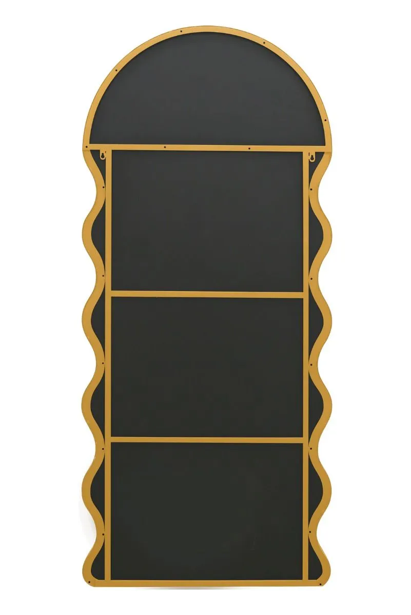 MirrorOutlet New Gold Metal Dome Arch Topped Wall Mirror 71" X 31" (180CM X 80CM) 4