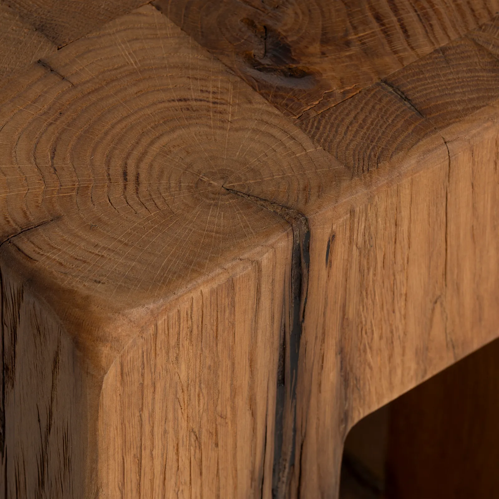 Strath Stool 35X35X45Cm, Brown Oak | Barker & Stonehouse 6