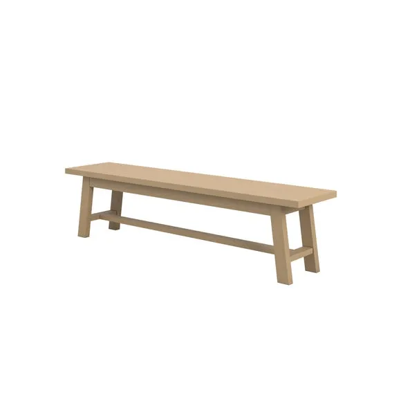 Drift Dining Bench, Latte 3