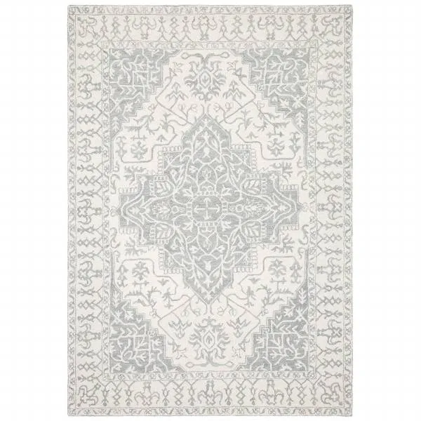 Windsor Wool Rug  Silver