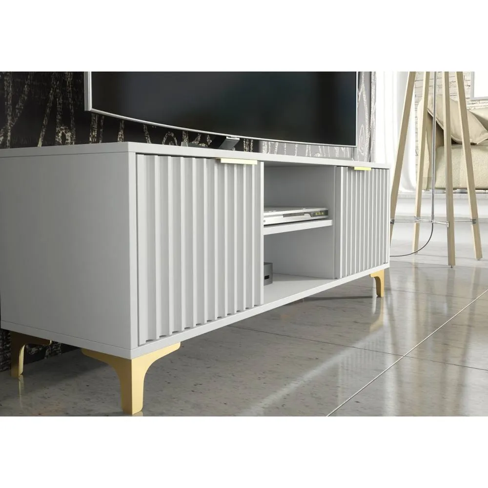 Creative Furniture Tide Crest TV Unit 120cm - White & Gold 3