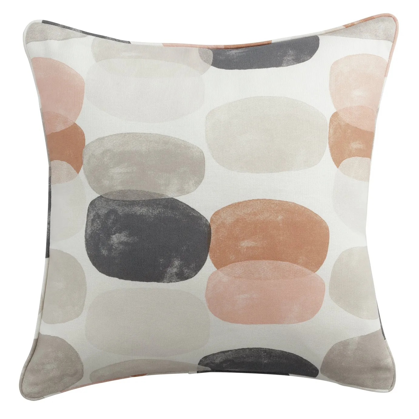 Argos Home Abstrac Pebble Print Cushion - Grey - 43x43cm