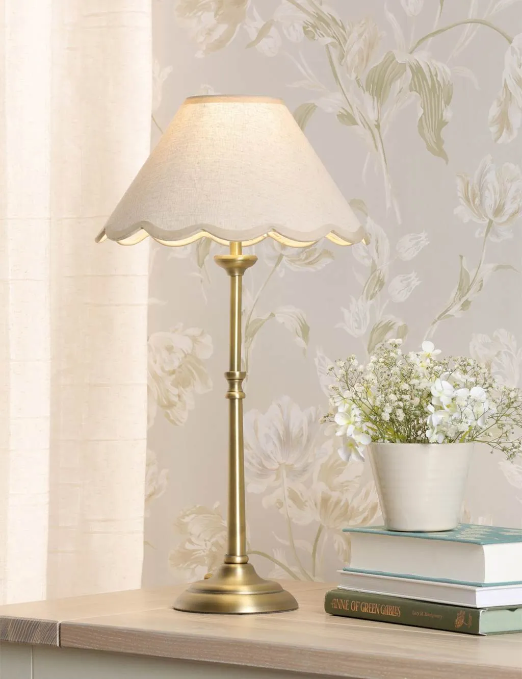 Laura Ashley Cordwell Table Lamp Antique Brass