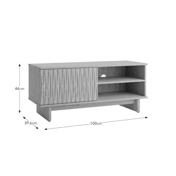Inga Small TV Unit for TVs up to 44", Oak Effect 6
