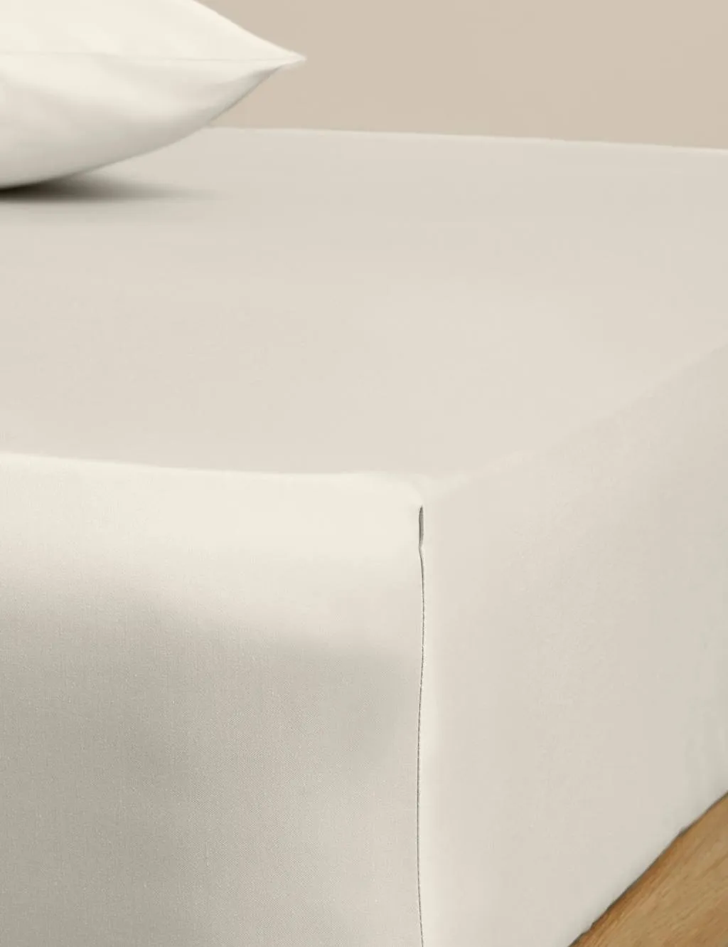 M&S Egyptian Cotton 230 Thread Count Silky Deep Fitted Sheet Linen