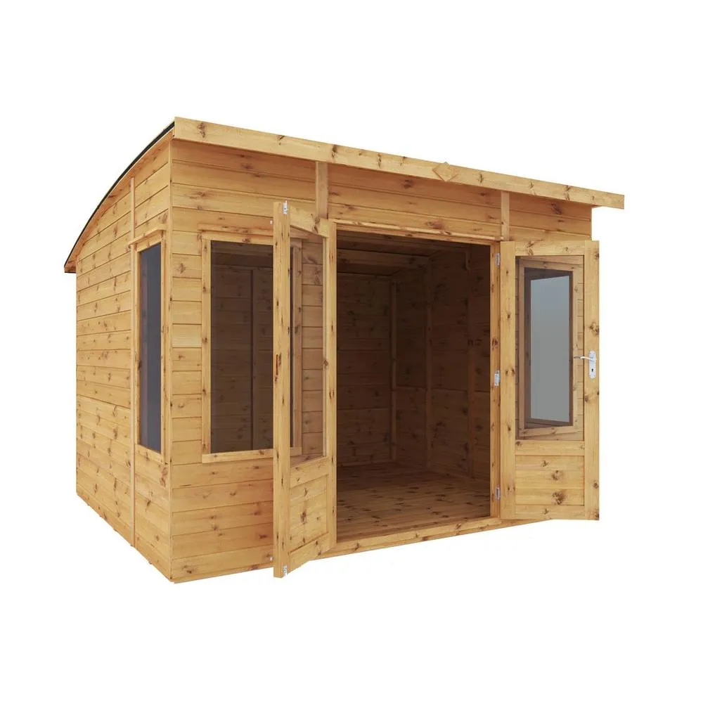 Mercia 10 x 8 Feet Premium Helios Summerhouse - L295 x W303.6 x H215.8 cm in Brown 2