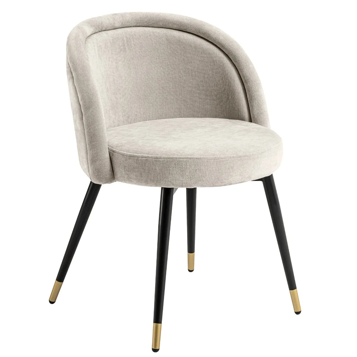 Eichholtz Chloe Set Of 2 Dining Chairs, Neutral Fabric | Barker & Stonehouse 3
