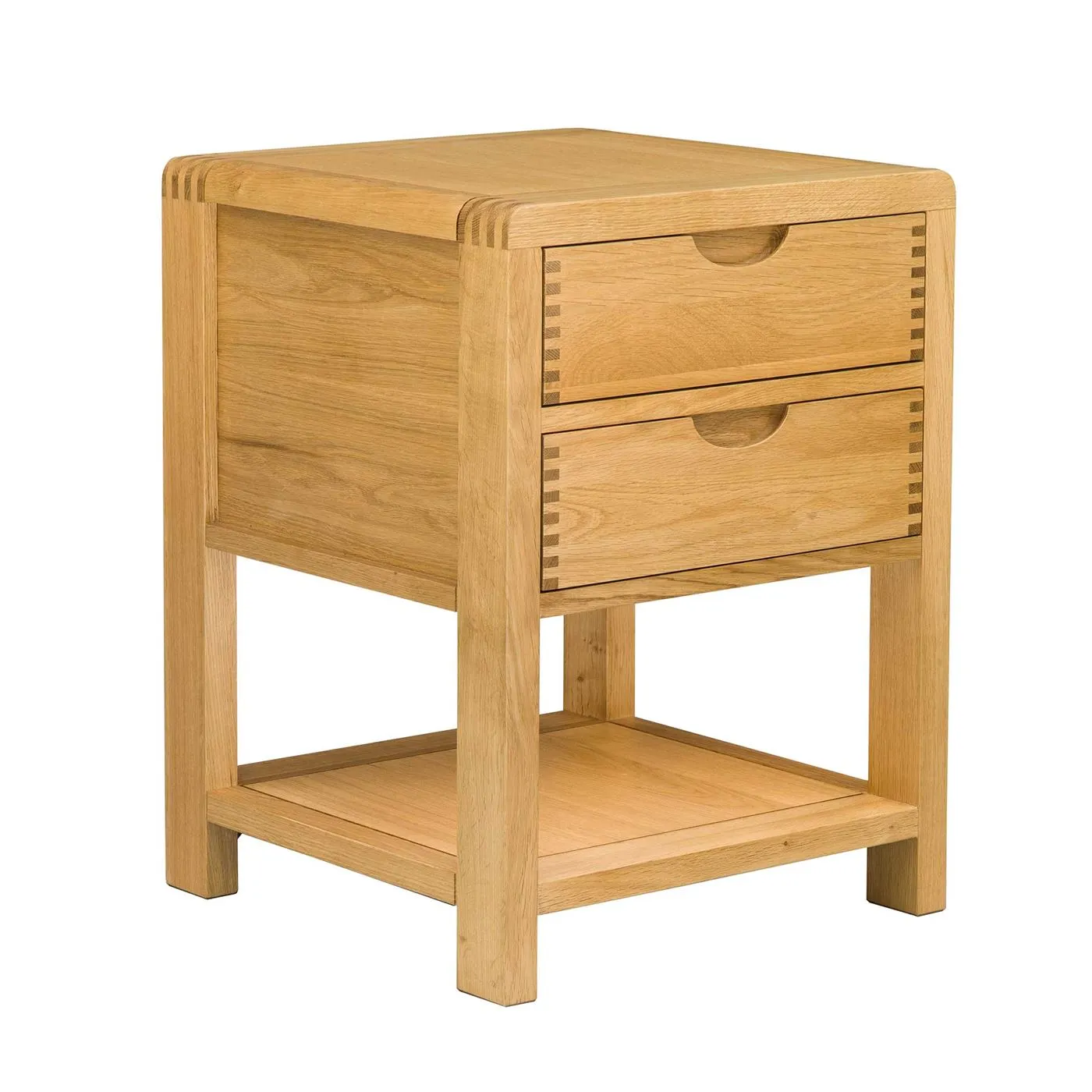 Ercol Bosco 2 Drawer Bedside Cabinet