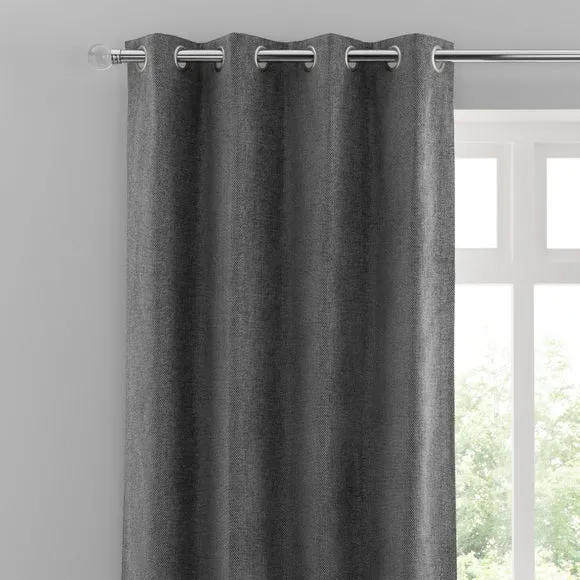 Oxford Chenille Eyelet Curtains 1