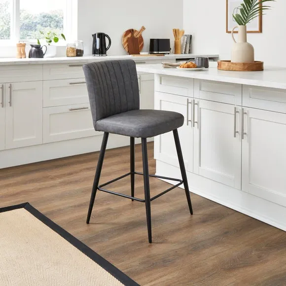Taylor Counter Height Bar Stool, Faux Leather