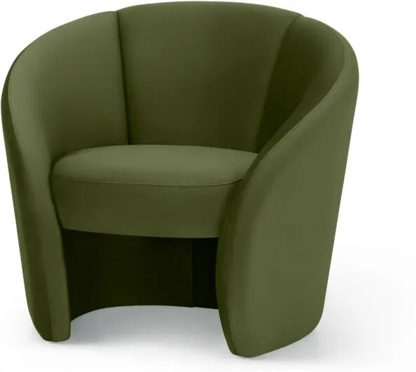 Abigail Accent Armchair, Fir Green Velvet