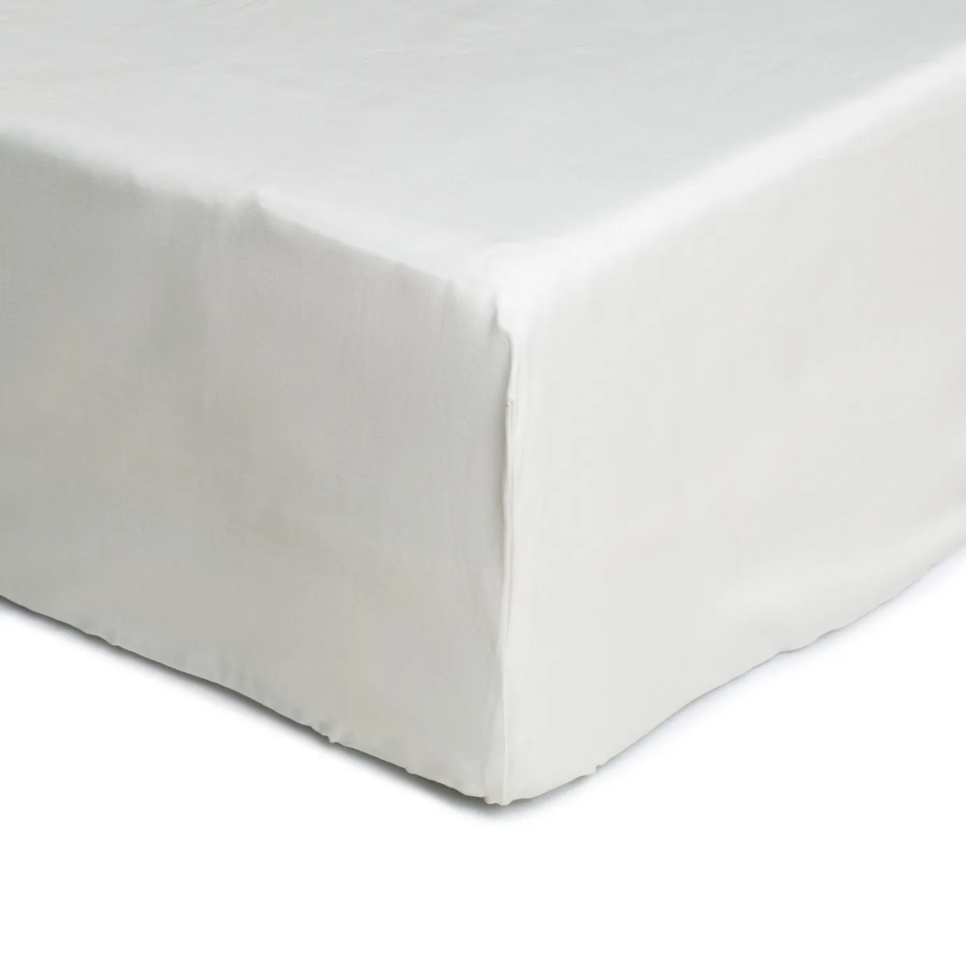 Habitat Cool Cotton Tencel White Fitted Sheet - Double