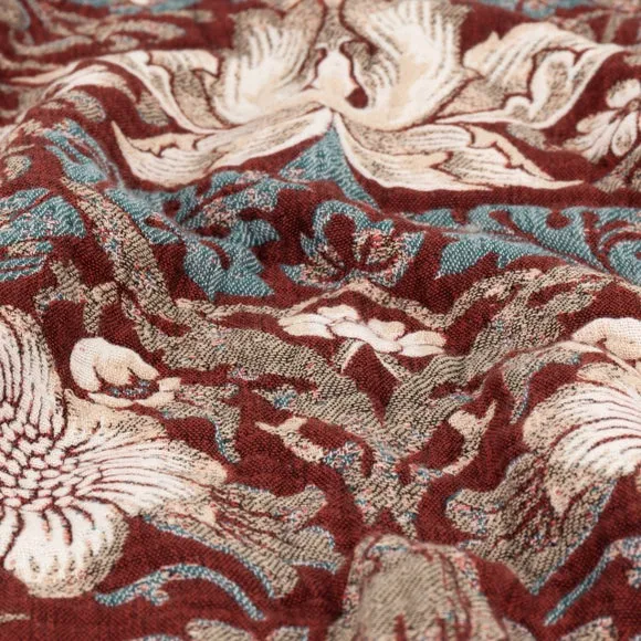 Morris & Co. Strawberry Thief Throw Blanket 130cm x 170cm 2