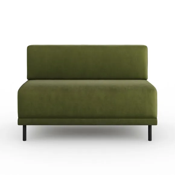 Mae Long Dining Bench, Matte Plush Velvet 5
