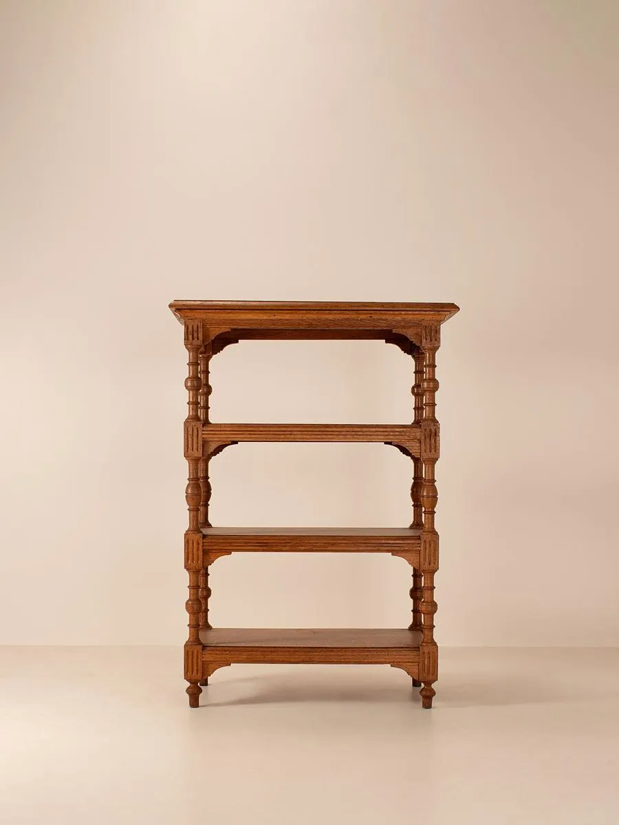Vintage Carved Tiered Shelving Unit, Belgium